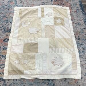 Baby Martex Nursey Quilt, Lamb, Moon and Stars